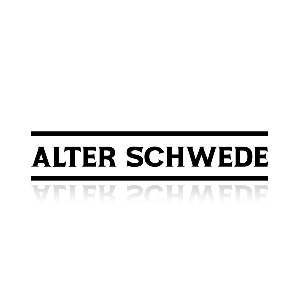 [492-007] Vinyl-Sticker "ALTER SCHWEDE" (Weiß)