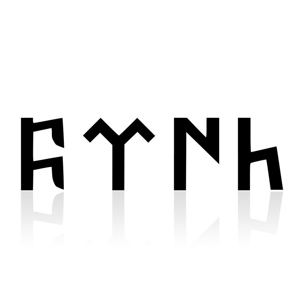 [493-007] Vinyl-Sticker "GÖKTÜRK" (Weiß)