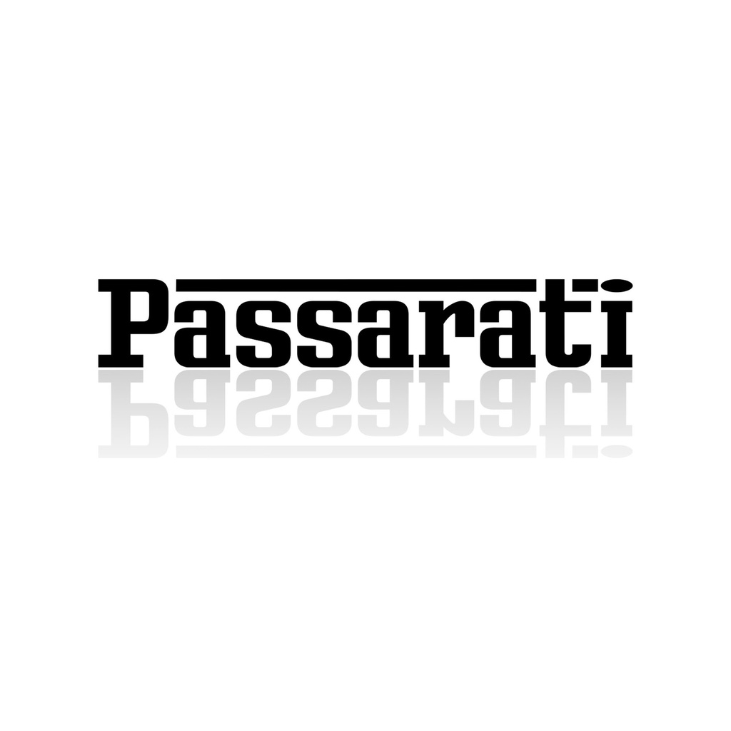 [100410-02] Vinyl-Sticker "Passarati" Aufkleber (Weiß)