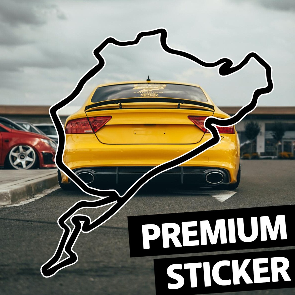 [470-006] Vinyl-Sticker "Nordschleife" (Weiß)