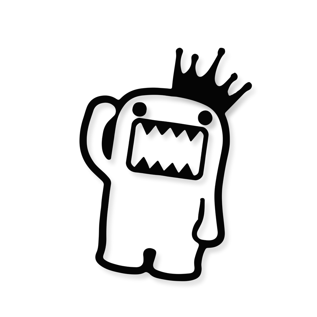 [516-007] Vinyl-Sticker "Domo-kun" (Weiß)
