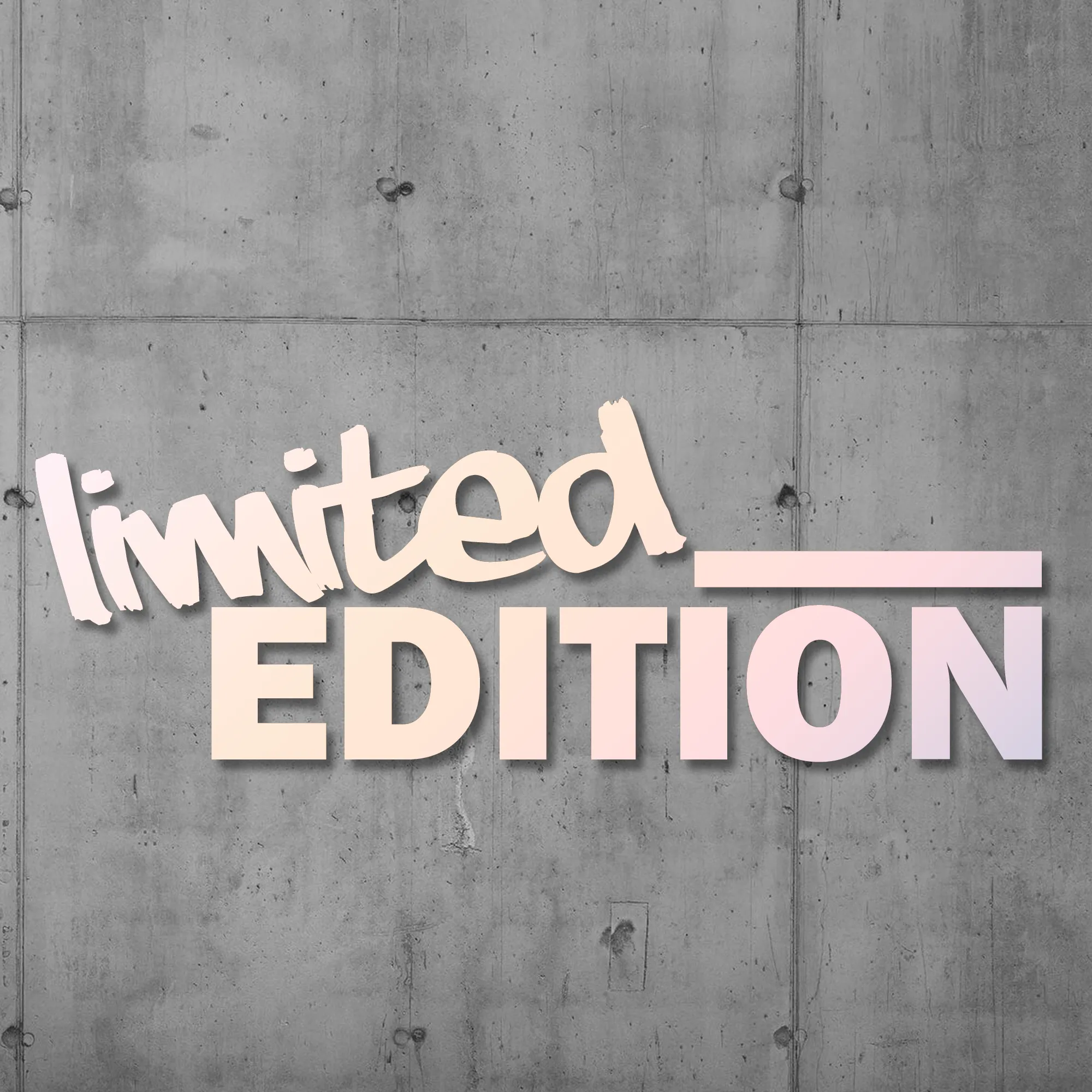 [517-007] Vinyl-Sticker "Limited Edition" (Weiß)