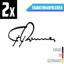 Vinyl-Sticker "Ferdinand Porsche Signatur" 75mm (2-er Set)