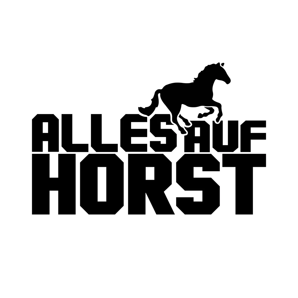 [732-01] Vinyl-Sticker "Alles auf Horst" (Weiß)