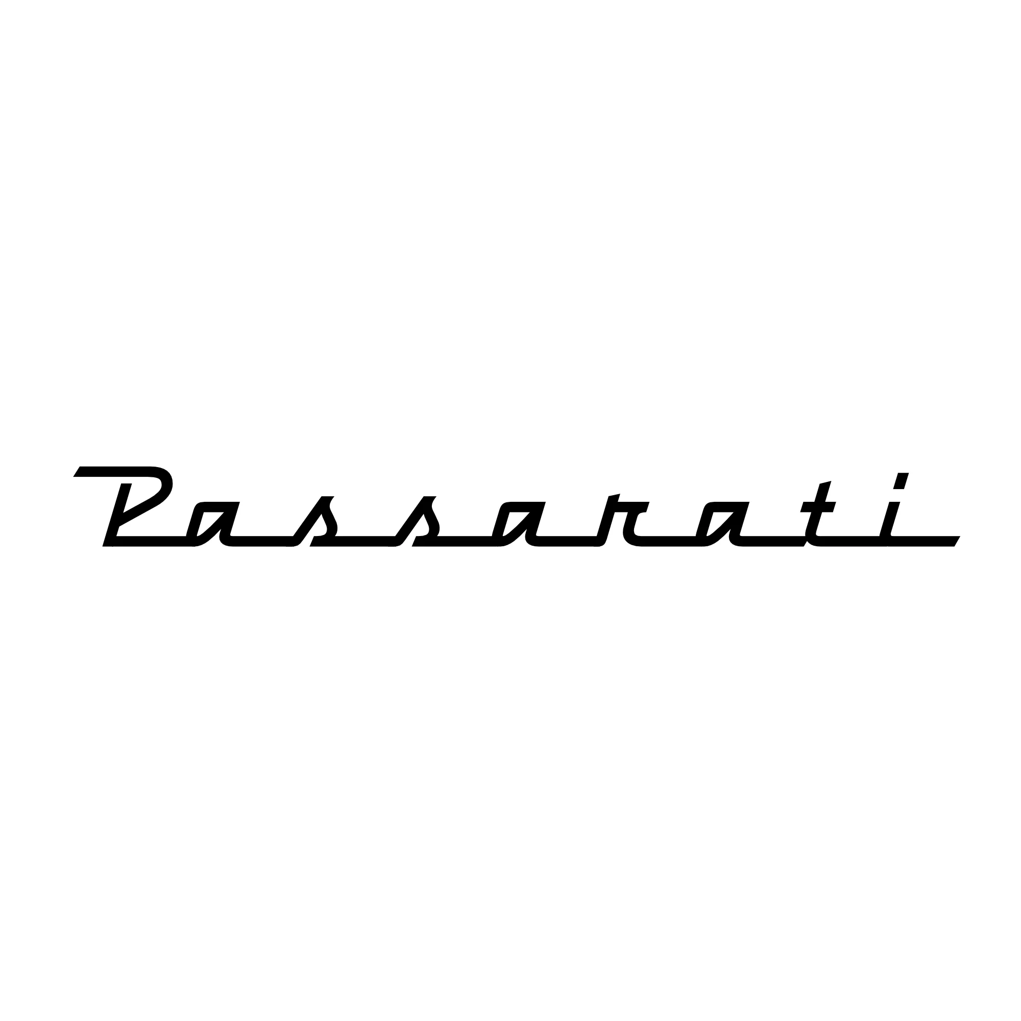 [886-002] Vinyl-Sticker "Passarati" (2026) Aufkleber (Weiß)
