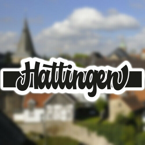 [340-wei] Vinyl-Sticker "Hattingen" (Weiß)